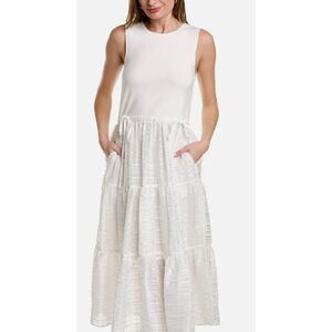Elegant White Sleeveless Maxi Dress